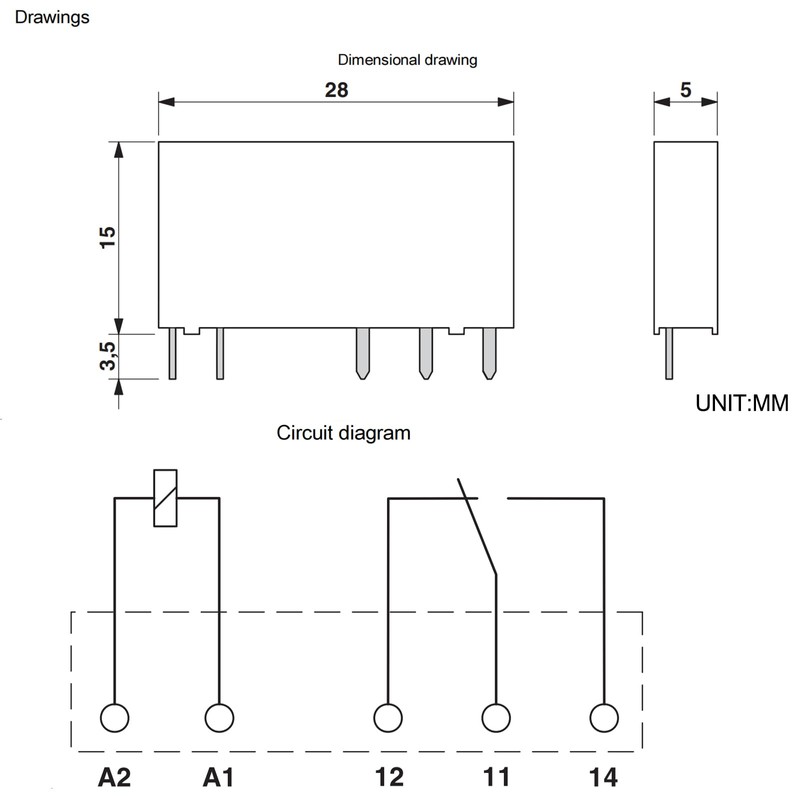 Versatile 24V 6A 5-Pin Relay No.2961105 (Pack of 12) -