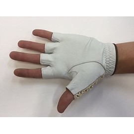 HJ Half Finger Golf Glove, LADIES LARGE, fits on LEFT HAND, 3-Gloves
