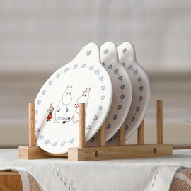 Sammi Moomin pot holder / bone china / housewarming gift, Sammi Moomin pot holder / 삼미 무민 냄비받침 / 본차이나 / 집들이 선물, 삼미 무민 냄비받침