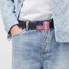 XGALBLA Mens Fashion Red Native American Flag Square Belt Buckle