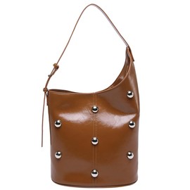 Hobo Bags for Women Studded Purse Y2k Purse Punk Bag Large Commuter Tote Purses for Women Trendy Winter Purses Shoulder Bag