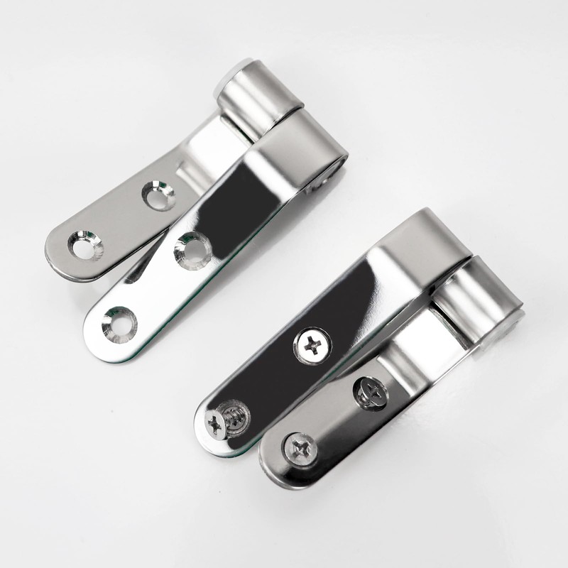 Fanmitrk Stainless Steel Hinge Set for Toilet Lid, Suitable for