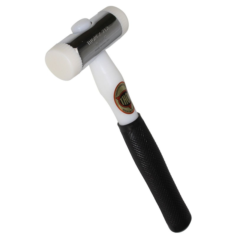 2 x White Spare Nylon Head Thor Glazing Hammer Medium