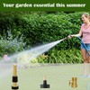 Garden Hose Nozzle Bundle with Shut-Off Valve Set High-Pressure Heavy