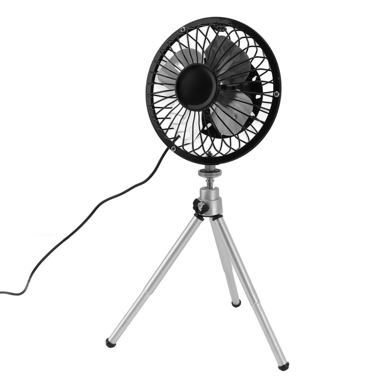 Portable Solar Fan 6W 6 Inches Solar USB Dual Powered