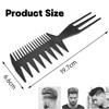 Men's Comb, 3-in-1 Plastic Combs, 3-in-1 Professional Styling Comb, Antistatic
