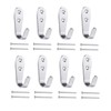 Mokife Wall Hooks Heavy Duty, 8 Pack Single Coat Hooks