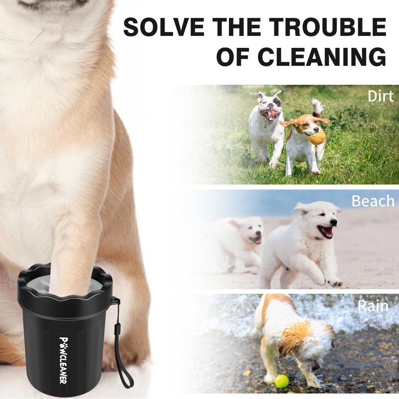 Professional 7 in 1 Dog Paw Cleaner for Dogs &