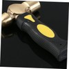 Sosoport Professional Brass Stamping Hammer Round Head Non-Sparking Hand Turned