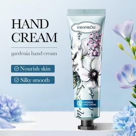 Natural Flower Extract Hand Cream Set, 5-Pack, Moisturising with Geranium and Niacinamide