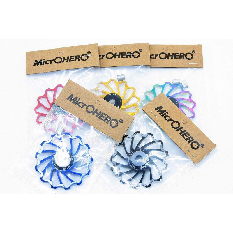 Microhero MicrOHERO Super Rotating Ceramic Bearing Aluminum Pulley 13T (Gold)