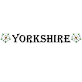 Lg Printed Yorkshire Rose Lorry Truck wind screen sticker/decal Glass Cab Window Visor HGV