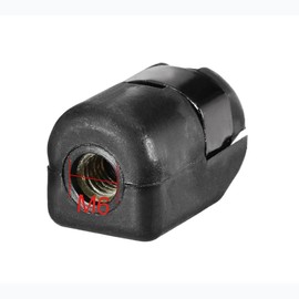 TOOMYAUTO Gas Strut Nylon End Fittings fit for 10mm Ball Stud M6 Female Thread Straight Detachable Shock Lift Jiont Connector, Pack of 4 (Black)