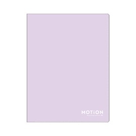 Kamio Japan 225094 Clear File MOTiON Hard 6 Pocket Clear File A4 Purple