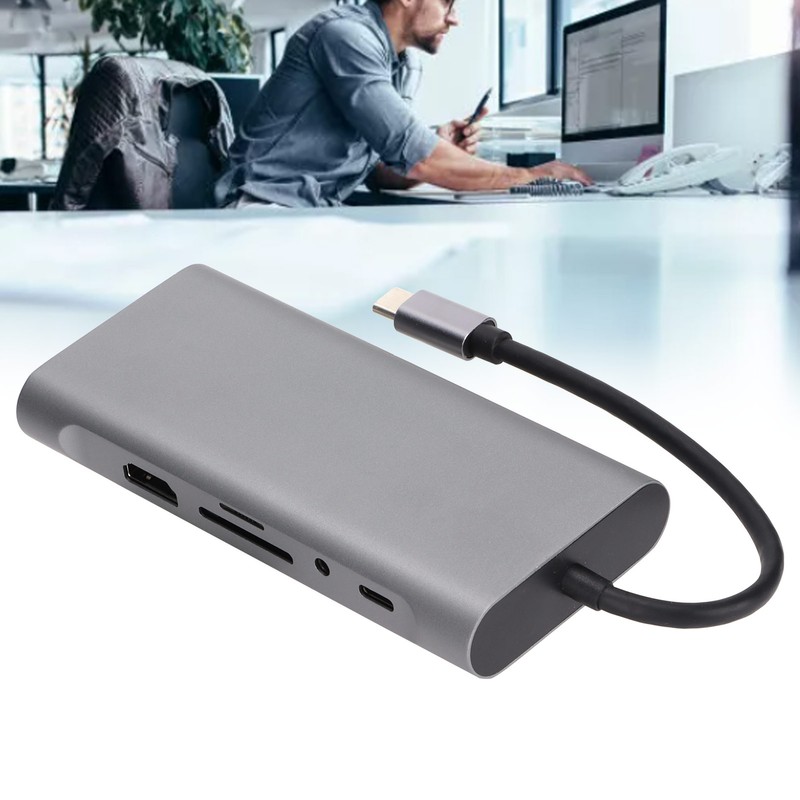USB C Docking Station 11 in 1 Durable Sturdy 87W