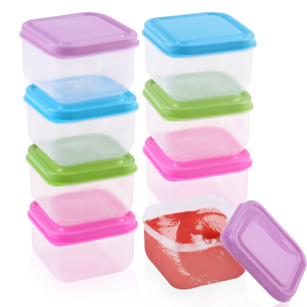 RobLuX Pack of 15 Mini Containers with Lids 50 ml