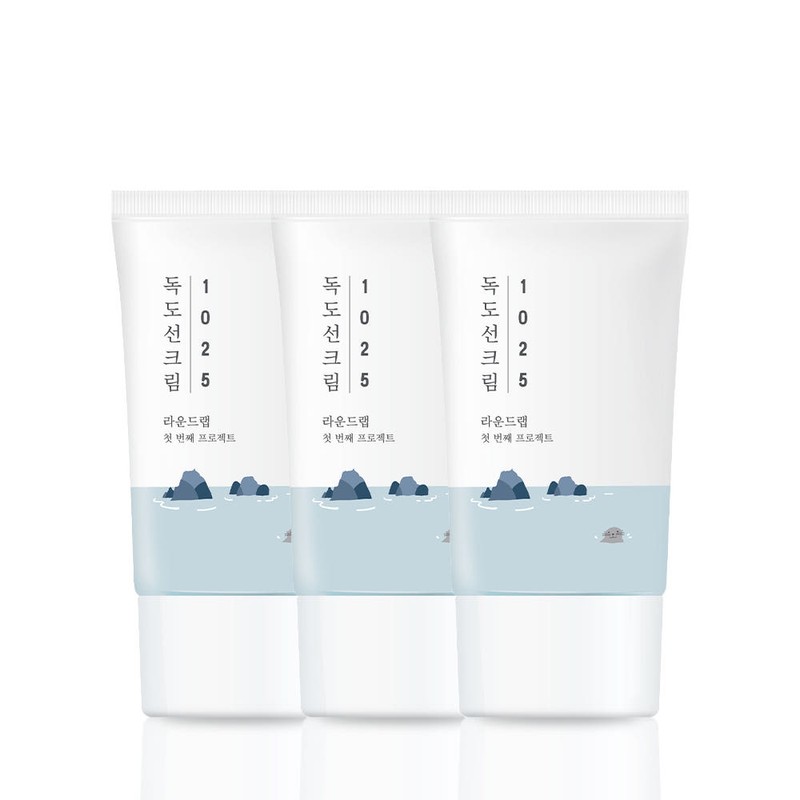 roundlab 라운드랩 1025 독도 선크림 50ml (SPF 50+ PA++++) 3개