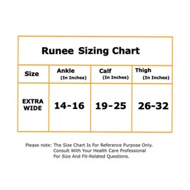 Runee Wide Leg Thigh Compression Stocking - 20-30mmHg Compression for People with Wide Calfs and Thigh (Beige)