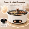 4-Compartment Hot Pot, 6L Large Stew Pot with Divider, Dual