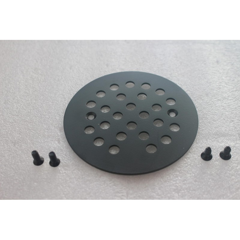 xumy 4-1/4Inch Round Shower Drain Cover Black Replacement Screw-in Shower