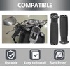 Motorcycle Black Hand Grips - 1 Inch Handlebar Grips Universal