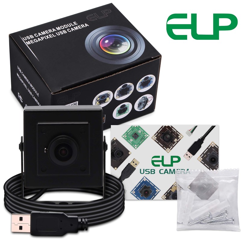 ELP Webcam 1MP Wide Angle Fisheye Lens HD Mini USB