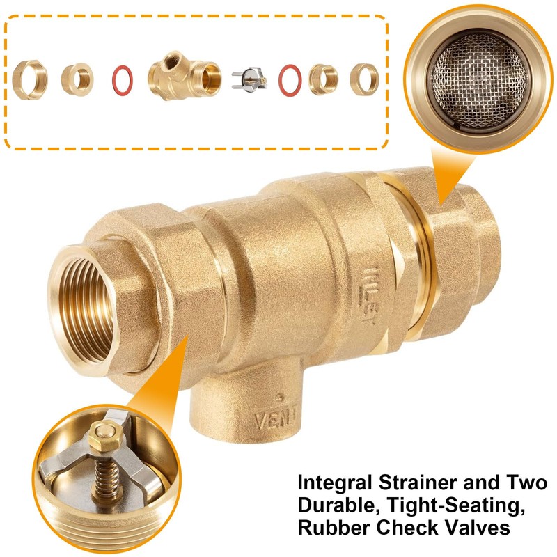 Replace for 9D-M2 3/4" Dual Check Valve Backflow Preventer with