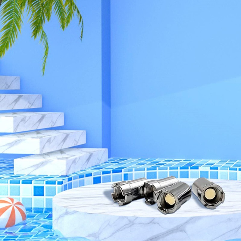 12Pcs Threaded Magnetic Adapter Brass Core Alloy Steel Shell Strong