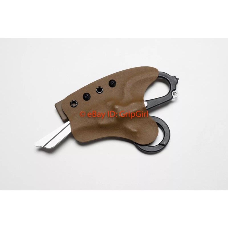 GripGirlSupply Custom Kydex Coyote Holster for Leatherman Raptor Trauma Shears
