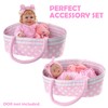 BABESIDE 8 Pcs Reborn Baby Doll Clothes with Bassinet for