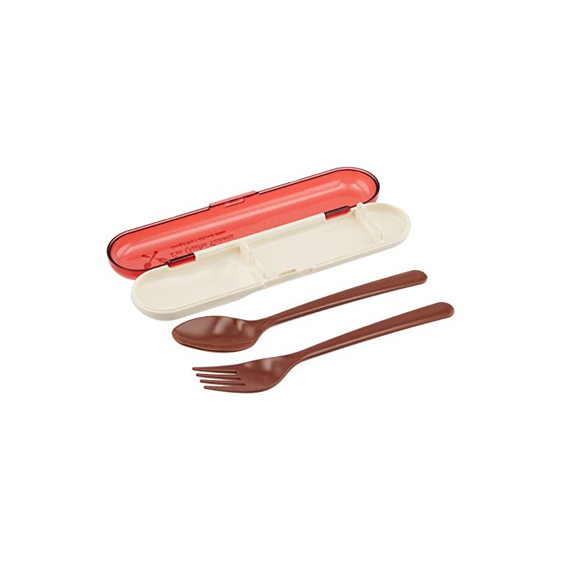Komorijushi Spoon & Fork Case Set, Red