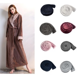 Bathrobe Tie Replacement Flannel Robe Belt Plush Flannel Belt Bath Robe Belt Replacement Fleece Hotel Bathrobe Belt 9 colors and 3 thicknesses to choose from