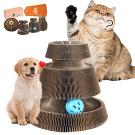 Starfish UN Versatile Transformable Fun Track Ball - Playtime for Cats, Dogs, Raccoons, and More - Interactive Eco-Friendly Pet Toy with Multiple Configurations (P001B)