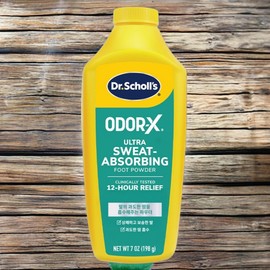 Dr. Scholl Foot Powder Effect Foot Cleaning Foot Care ODOR-X Sweat Absorbing Foot Powder 6 Pieces 1 Piece / 닥터숄 풋파우더효과 발청결 발관리 ODOR-X 땀 흡수 풋 파우더 6개 1개입