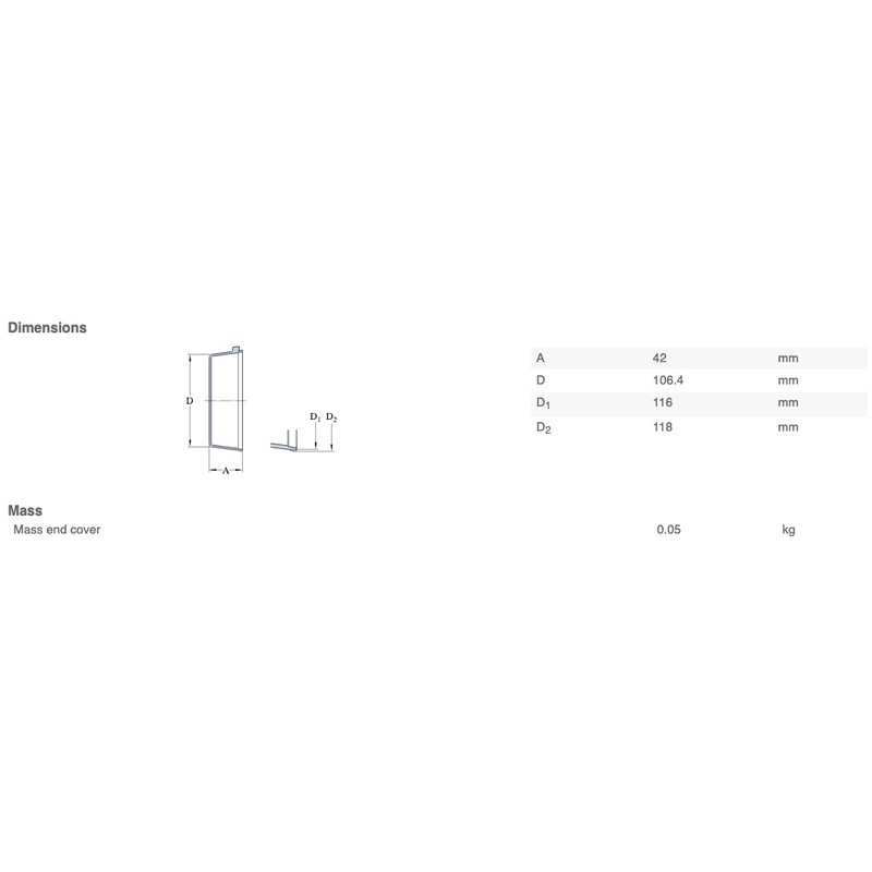 SKF ECY 212 Gasket Bearing Housing accessory