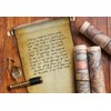 Makevivi 1 PCS Blank Scroll Paper with Wood Rods, for