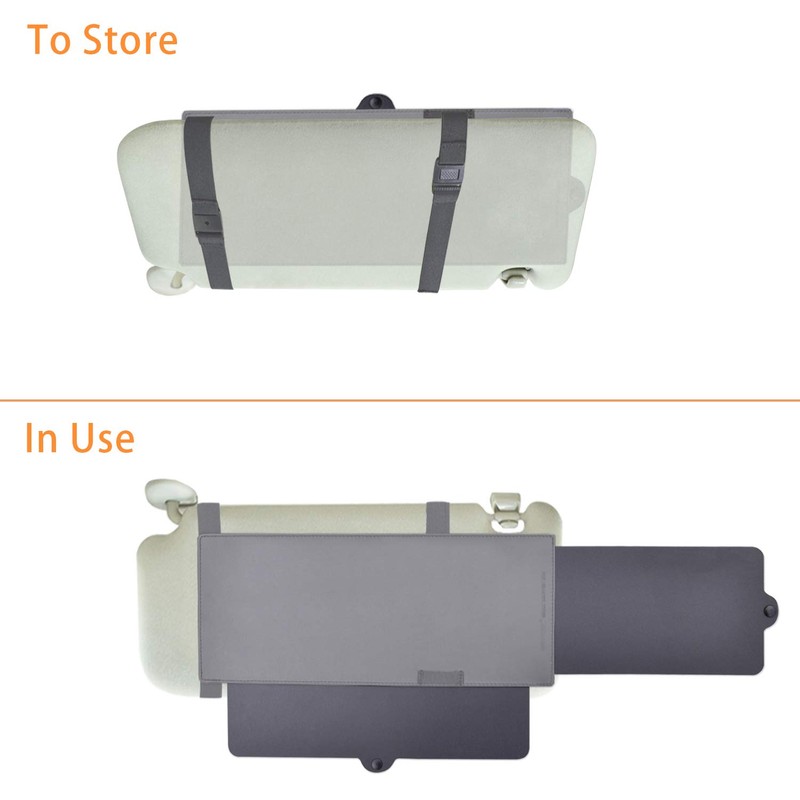 Car Visor Sunshade, WANPOOL Car Visor Anti-Glare Sunshade Extender for
