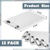 Henoyso 12 Pack 6×9 Inch Mini Aluminum Clipboards Bulk A5