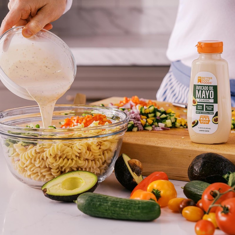 BetterBody Foods 11.25 Ounce Avocado Oil Mayonnaise Squeeze Bottle, Gluten