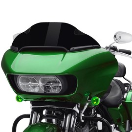 8" Wave Windshield Windscreen Wind Splitter fits for Harley Davidson Touring Road Glide FLTR 2015-2023 2016 2017 2018 2019 2020 2021 2022 (Black)