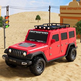 Bearbao Toddler Truck Toys for 3-8 Years Old Boys, Foldable 2 Layer Carrier Transport Truck Toys with 6 Metal Race Car with Light & Sounds, Toddler Car Toy Set Gifts for Boys Girls