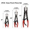 CASOMAN 3-Piece Ratcheting Hose Pinch Off Pliers Set, 8", 10",