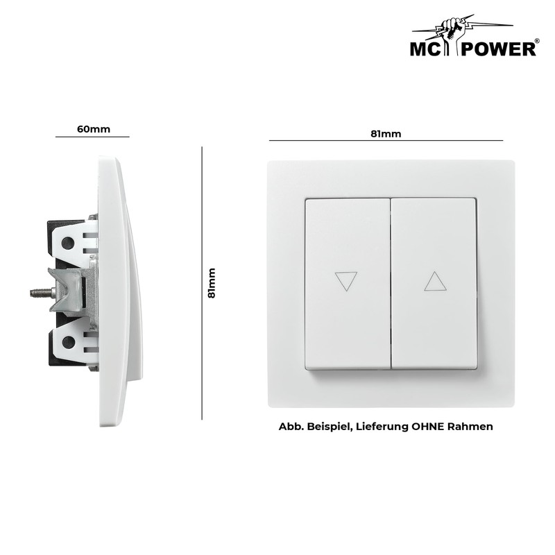 mcpower Flair” Switch, 250 V/10 A, UP, Up And Down
