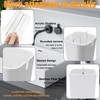 Toothbrush Holder for Bathroom,Clear Acrylic Detachable for Easy Cleaning Multi-Function