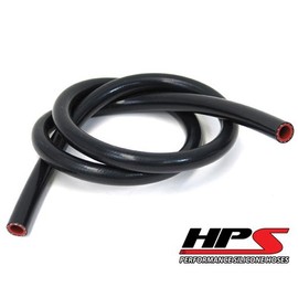 HPS HTHH-100-BLK Silicone High Temperature Reinforced Heater Hose, 200 PSI Maximum Pressure,1' Length, 1" ID, Black