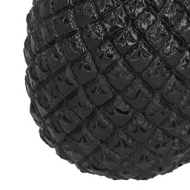 TOPINCN Decoración de piña de Resina, piña Artificial de Resina Coleccionable Exquisita respetuosa con el Medio Ambiente para cafetería para el hogar para la Oficina(BS942-1 Negro Dorado Medio)
