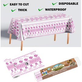 Disposable Banquet Table Cover Roll – (40 inches x 100FT) 24 Sheets –Waterproof, and Easy to Cut – Perfect for Parties, Events, and Daily Use