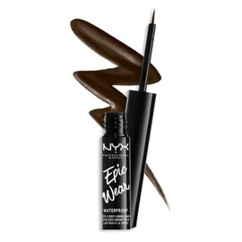 NYX Professional Makeup,Epic Wear, Delineador Líquido de Ojos, Brown, 3.5ML