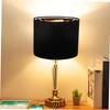 GRIRIW Round Linen Fabric Pendant Lamp Shade Decorative Lampshade for