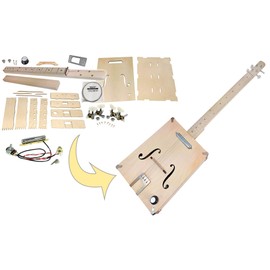 The "Tupelo Tenor" 4-string Electric Box Guitar kit - Easy to Build, Great Acoustic Tone
